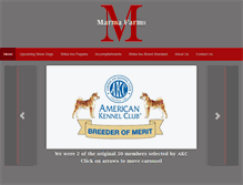 Tablet Screenshot of marmafarms.com